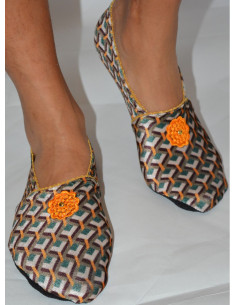 Chausson-coréen-lpc-ixli-Terrazo-JAUNE-avant