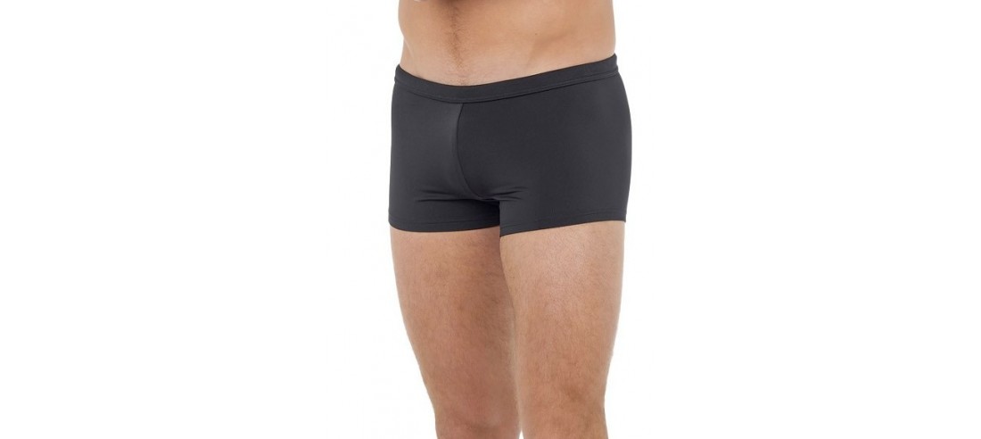 Boxer-de-bain-HOM-Sea-life-noir-profil