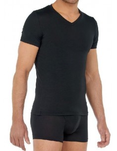 T shirt Col V Hom coton modal