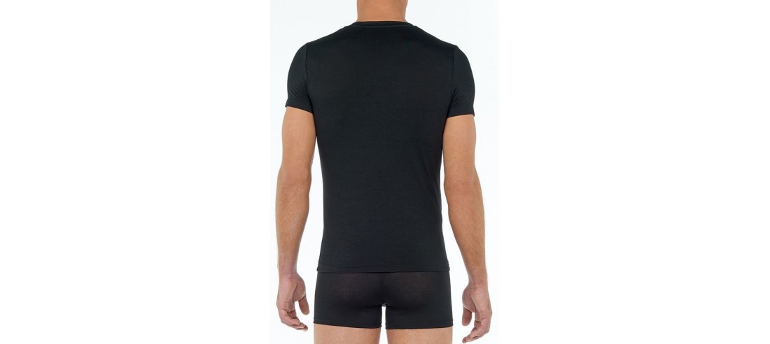T shirt Col V Hom coton modal