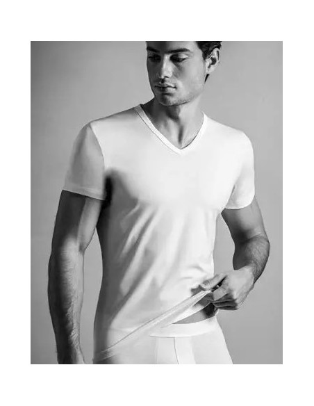 T shirt Hom Col V Coton Supreme