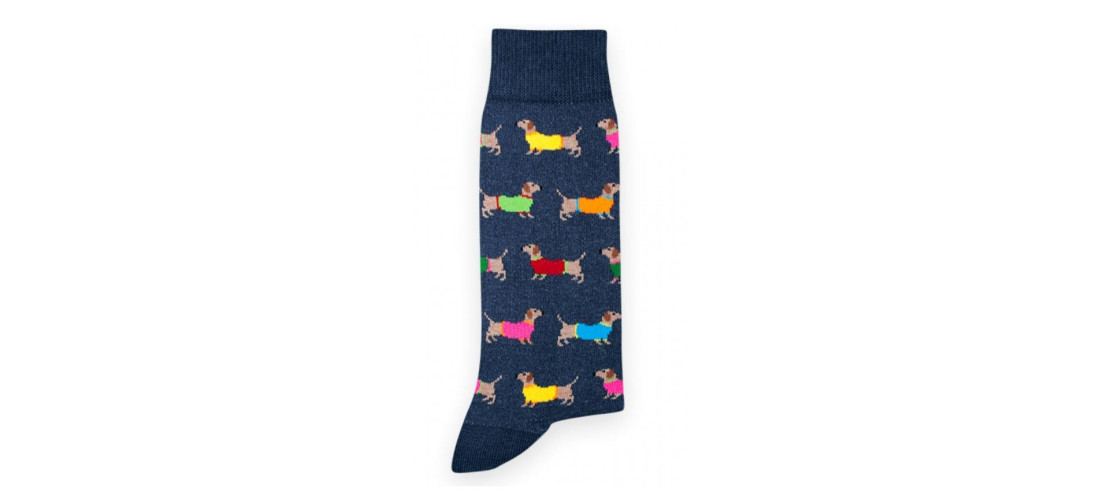 Chaussettes-Coton-pom-de-pin-bleu-tekel-multi-unisex
