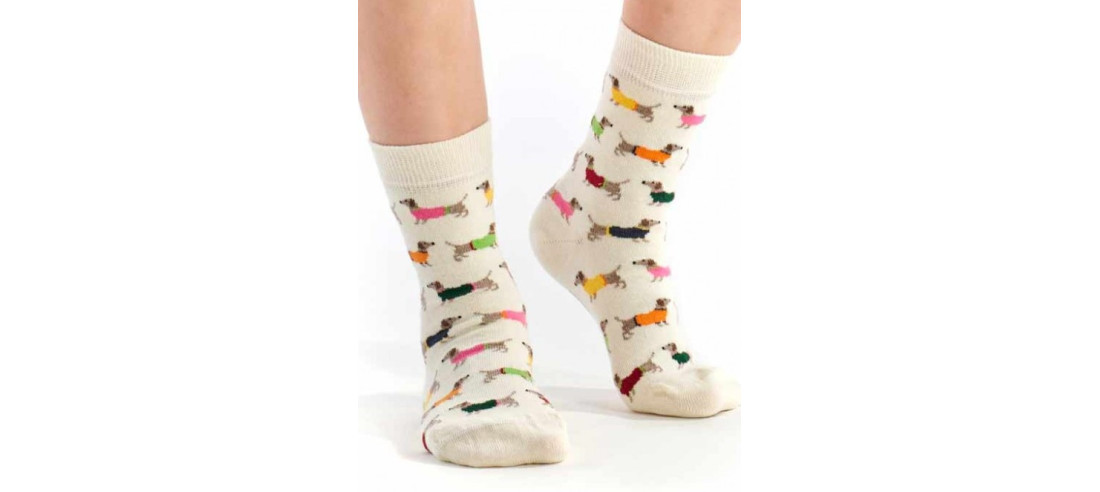 Chaussettes-Coton-pom-de-pin-ivoire-tekel-multi