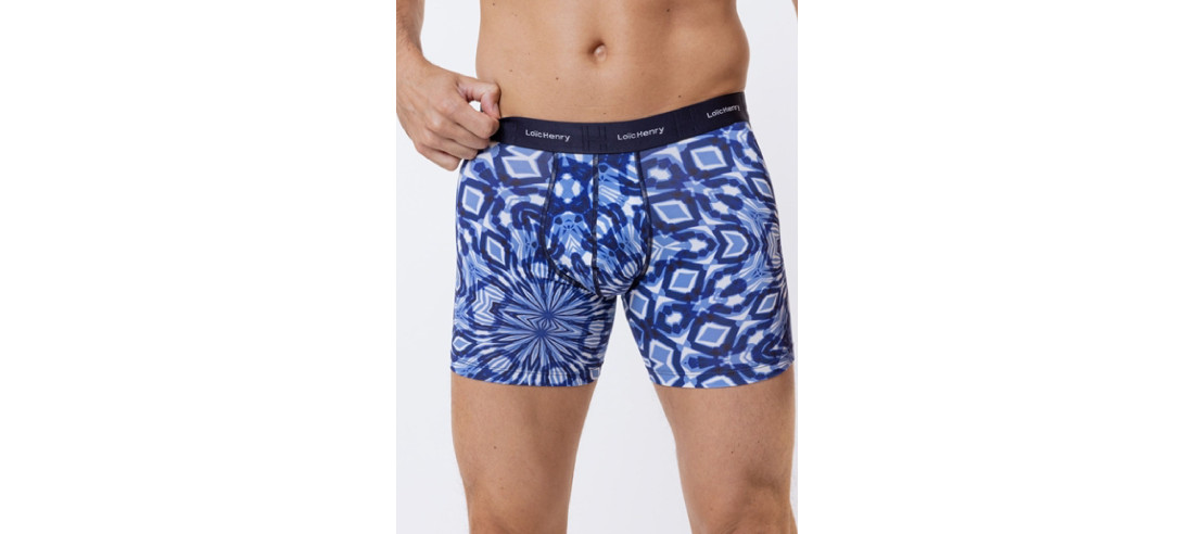 Boxer  imprimé Batik Loic Henry Tencel