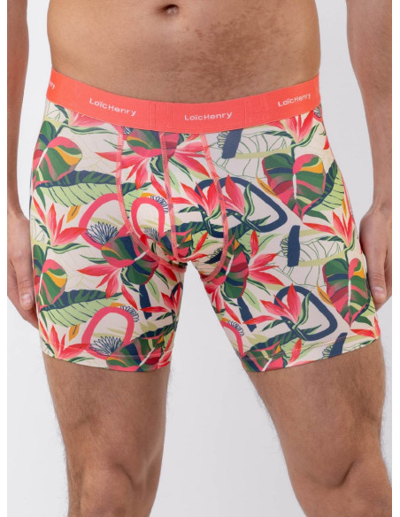 BOXER-Loic-Henry-Microfibre-imprimé-tropical-avant