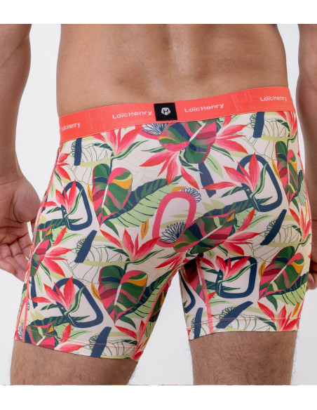 BOXER-Loic-Henry-Microfibre-imprimé-tropical-dos