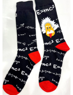 chaussettes-coton-Einstein-théorie-de-la-relativité-Ludique