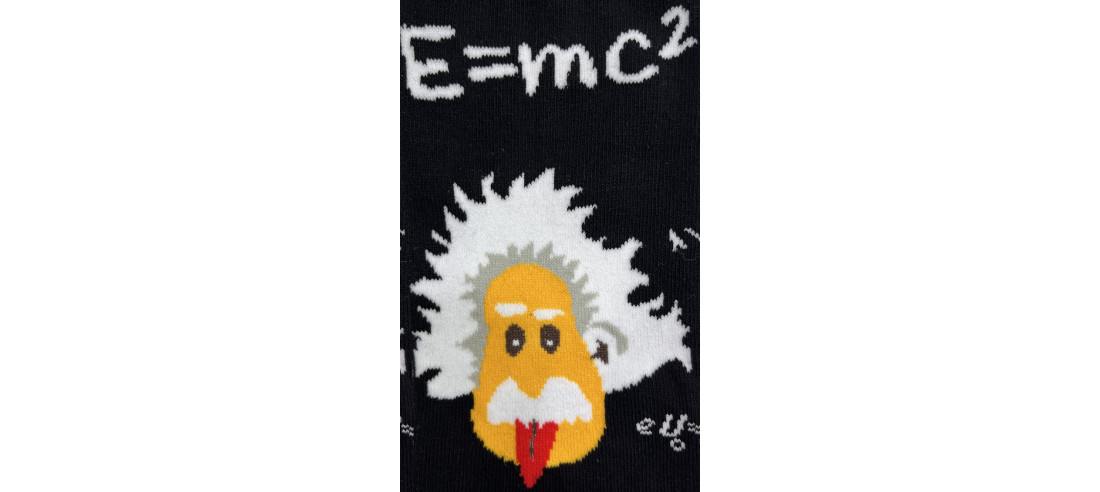 chaussettes-coton-Einstein-théorie-de-la-relativité-Ludique-portrait