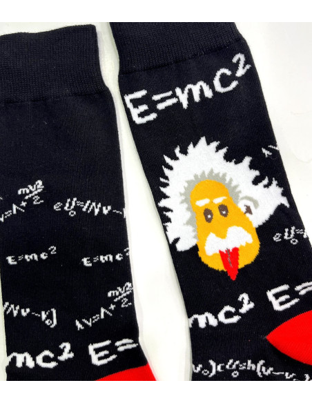 chaussettes-coton-Einstein-théorie-de-la-relativité-Ludique-motif