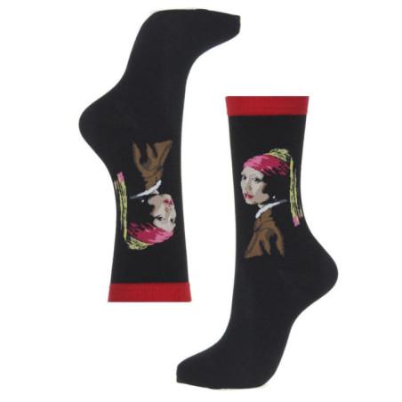 Chaussettes Tableau La fille à la perle Johannes Vermeer