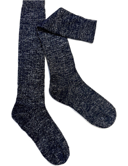 Mi-bas-cotes-fines-viscose-noir-argenté-lurex-entier