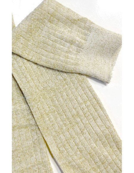 Mi-bas-cotes-fines-viscose-or-doré-lurex-