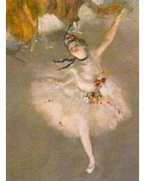 Chaussette tableau l'apprenti danceuse Degas