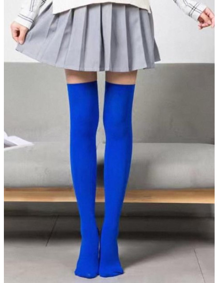 Jambière Microfibre opaque 50 Den Bleu Roi