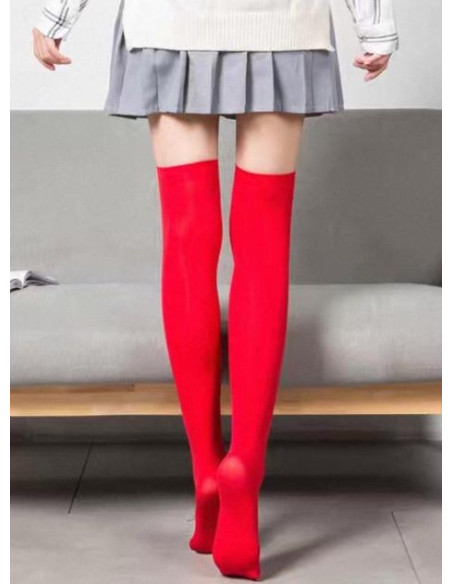 jambières-microfibre-lycra-rouge