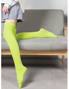 jambières-microfibre-lycra-vert-fluo