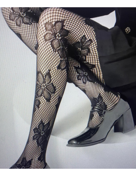Collants-Les-petits-caprices-Dentelle-large-fleurs-noirs