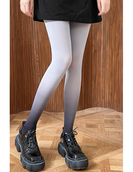 Collant Opaque Dégradé  noir Gris