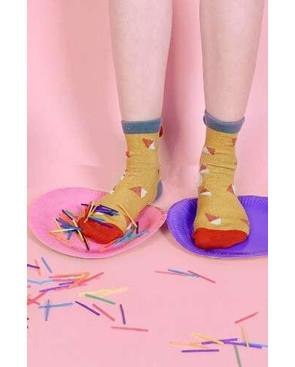  Chaussettes Pois Subtils et pompoms  délire