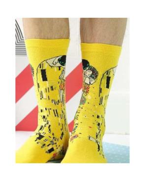 Chaussette tableau célebre baiser de Klimt