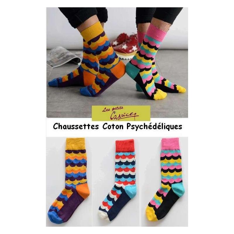 Chaussettes Vagues Psychédéliques