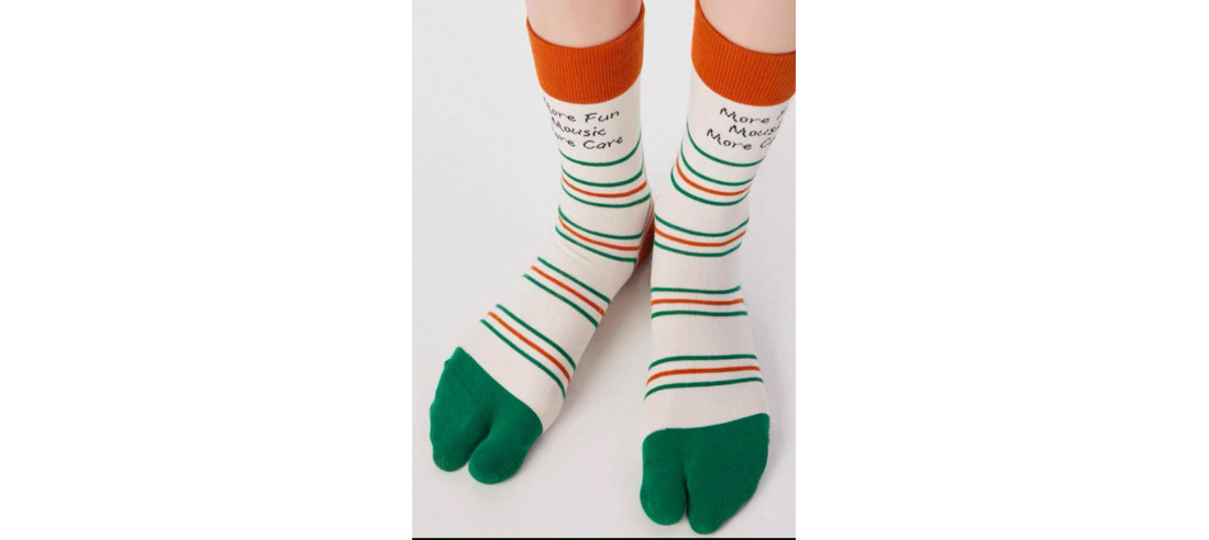 Chaussettes-coton-tabis-more-fun-blanc-vert-