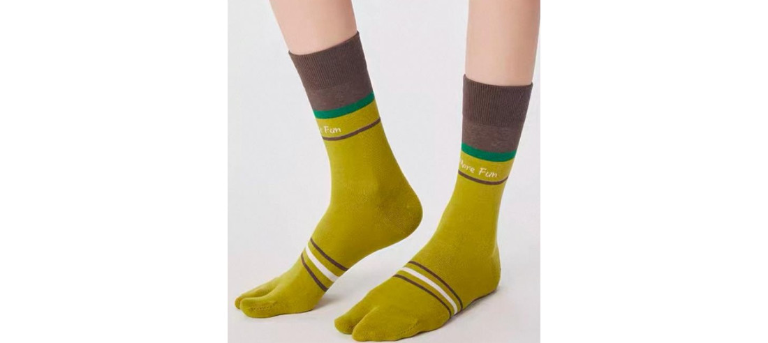 Chaussettes-coton-tabis-more-fun-Kiwi-vert