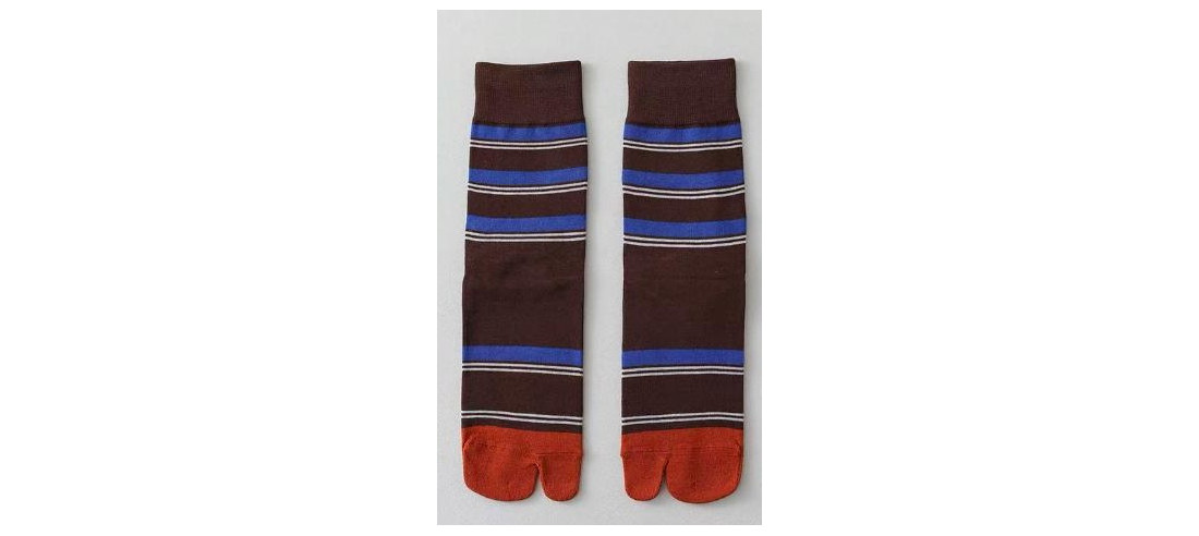 Chaussettes-coton-tabis-more-fun-marron