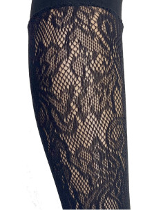 Mi-bas-Les-petits-caprices-dentelle-microfibre-noir 2