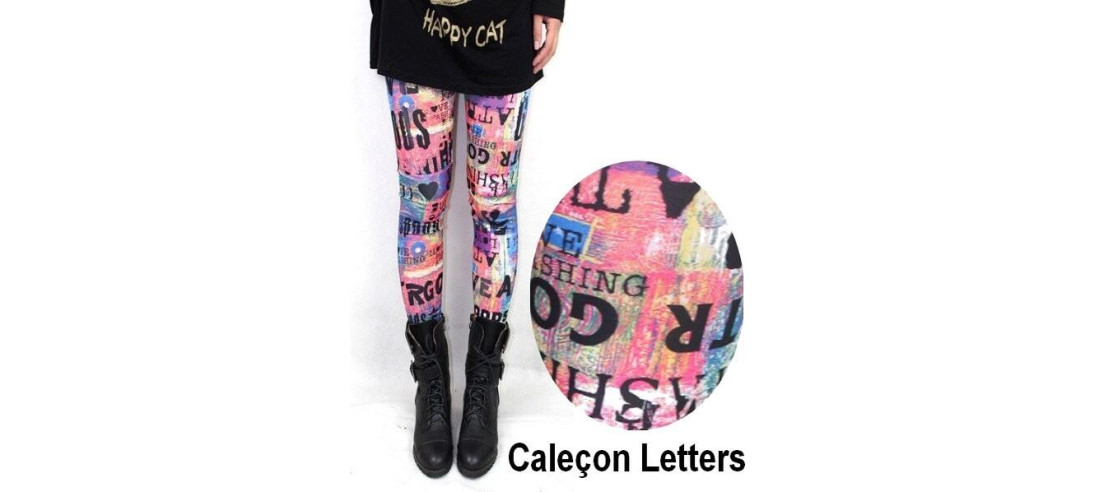 Caleçon imprimé letters Psychédélique