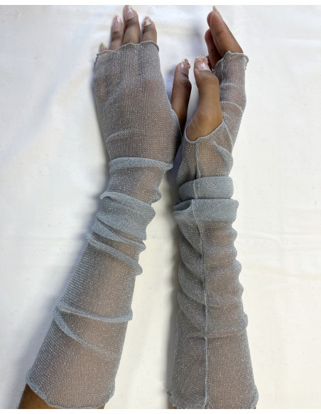 manchons-transparent-lurex-lycra-argent-brillant-jointe