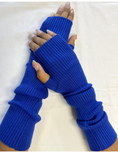mitaines-longue-cotes-coton-cachemire-bleu-klein-détail