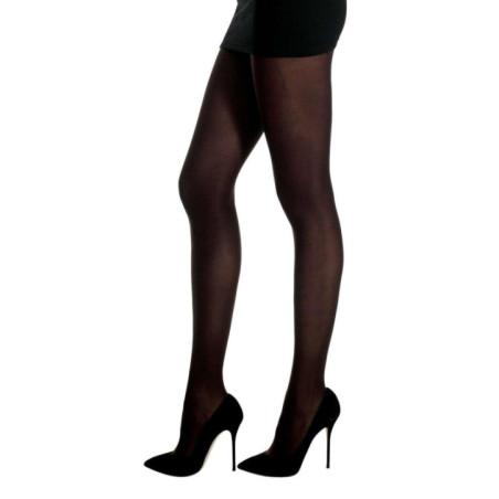 Collant  laine mélangée Pétrole  à couture Hansel From Basel