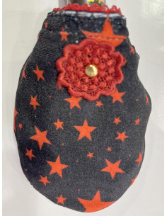 Chaussons-Les-Petits-Caprices-rouge-Stars-rouge