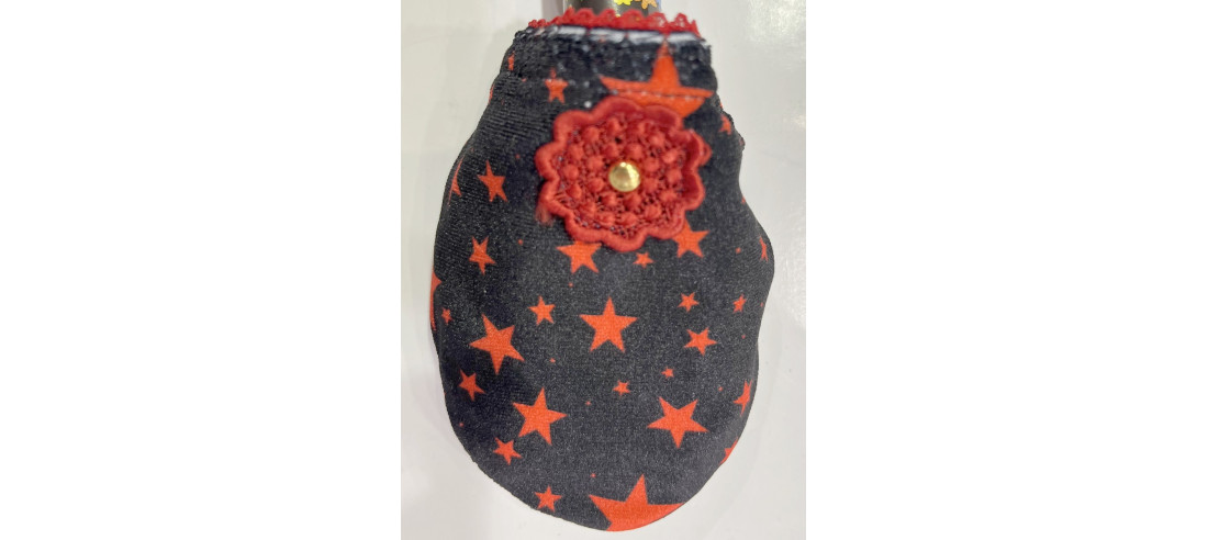 Chaussons-Les-Petits-Caprices-rouge-Stars-rouge