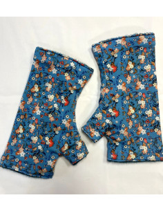 Mitaines-reversible-Lpc-Doublé-polaire-Iris-Bleu