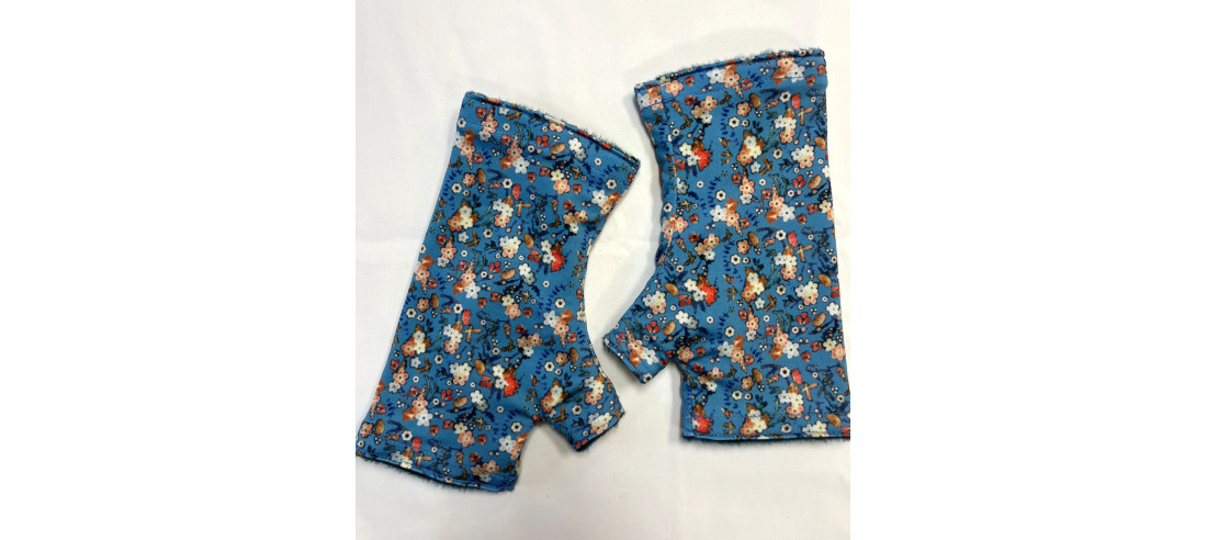 Mitaines-reversible-Lpc-Doublé-polaire-Iris-Bleu