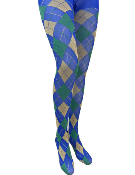 collant-Les-petits-caprices-argyle-bleu-royale-entier