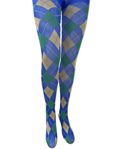 collant-Les-petits-caprices-argyle-bleu-royale-entier 2