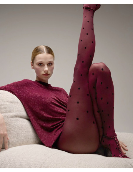 Collant Pierre Mantoux opaque Dots chics