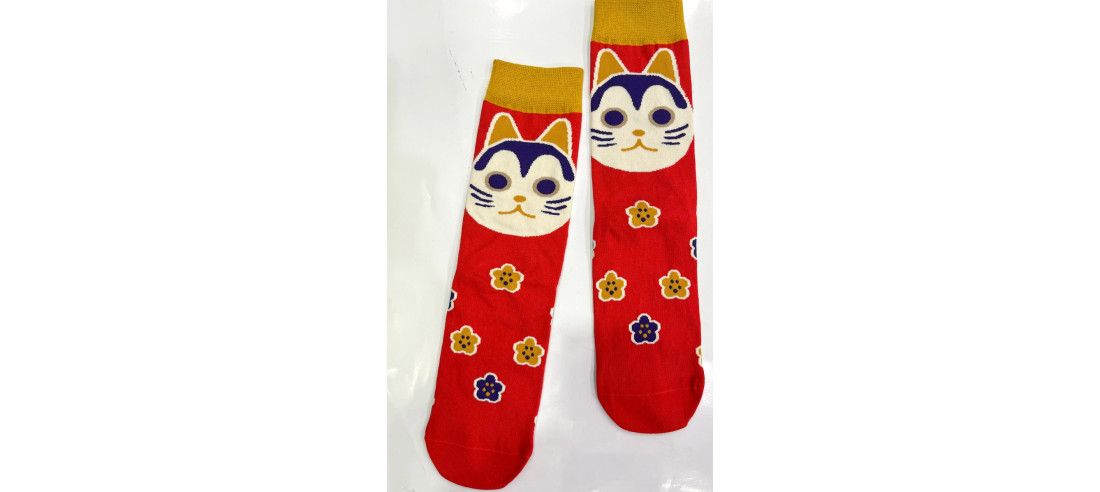 Chaussettes-Les-petits-caprices-Chat-Bouddhas-rigolos
