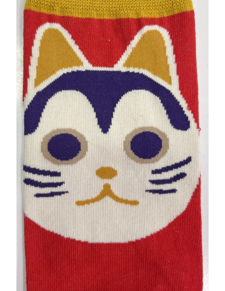 Chaussettes-Les-petits-caprices-Chat-Bouddhas-rigolos-détail