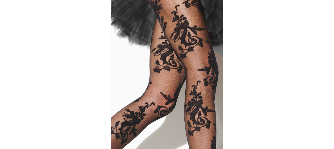 Collant Giradi Dentelle Brocade Fleuri