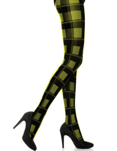 Collant Carreaux ecossais Vert Voilà