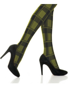 Mi bas Carreaux Ecossais Bicolore