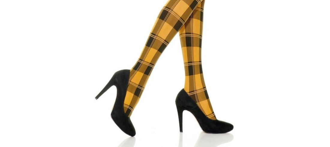 Mi bas Carreaux Ecossais Bicolore