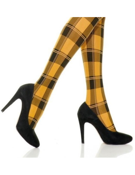 Mi bas Carreaux Ecossais Bicolore