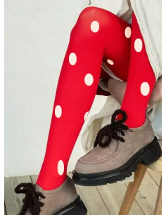 Collant-sakura-voilà-rouge-pois-blancs 2