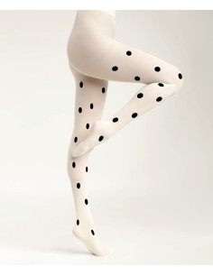 Collant-sakura-voilà-blanc-pois-noirs-profil