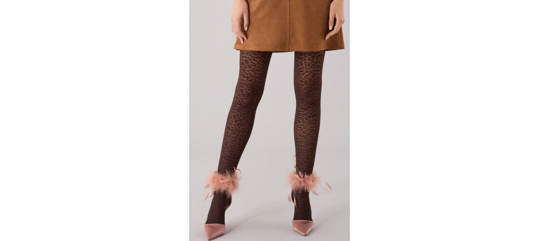 Collant-fauvePhiplipp-matignon-Effet-leopard-marron-face